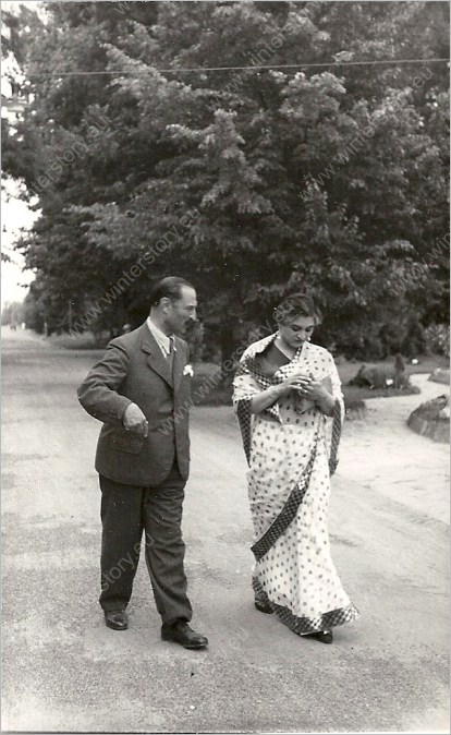 Imrich Winter a begum Maimuna, Hamidullahova manželka